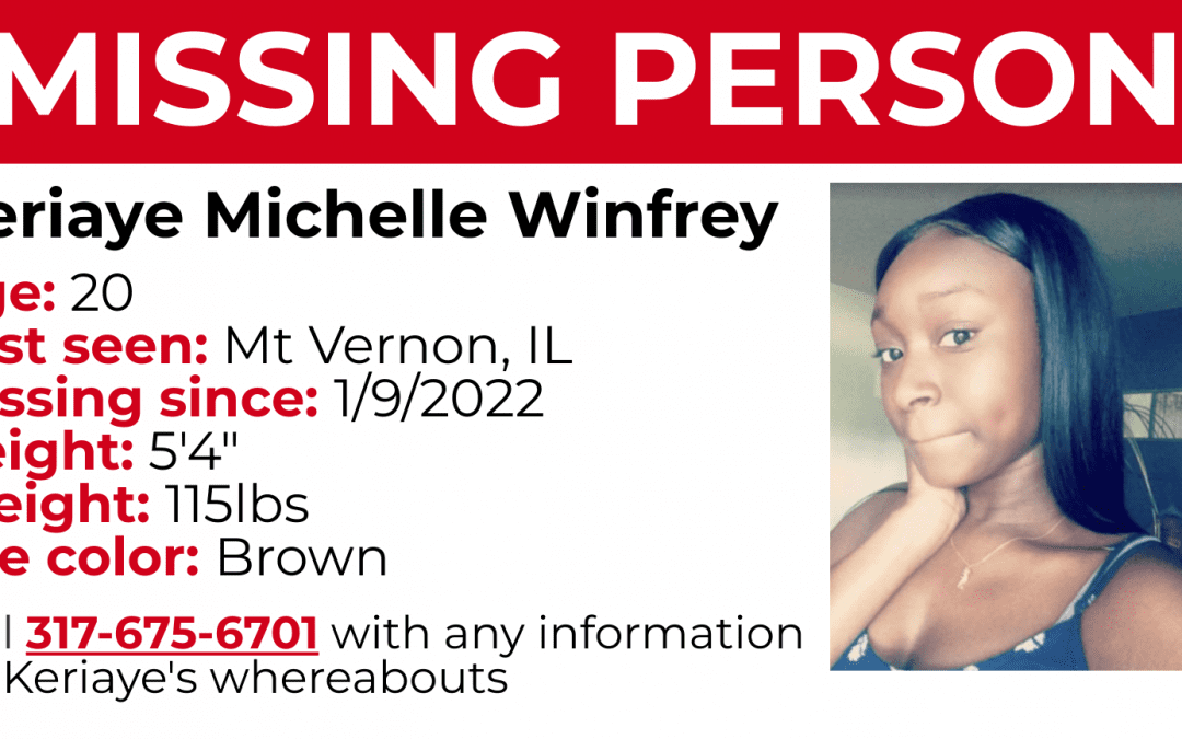 Keriaye Winfrey still missing, Mt. Vernon family seeks answers